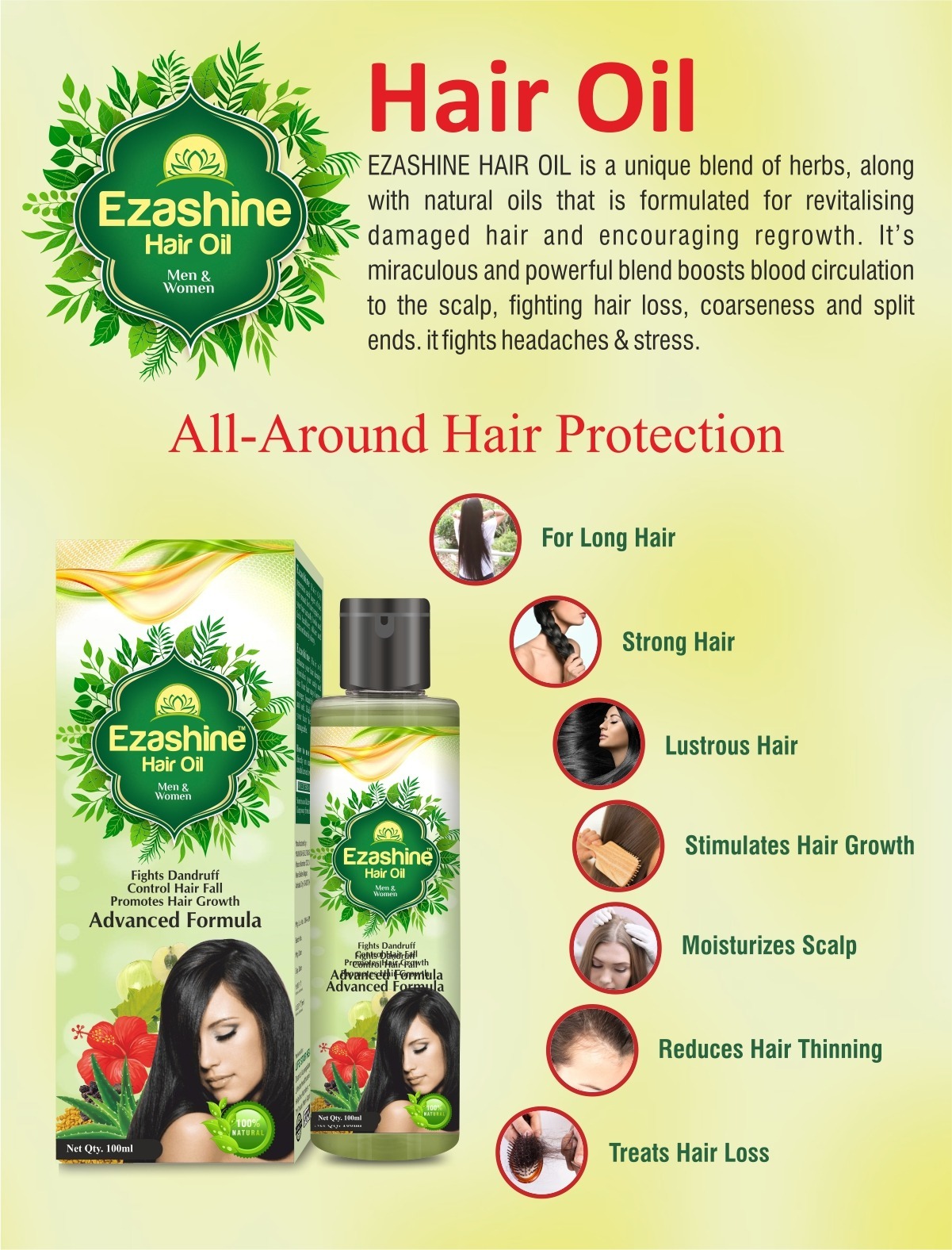 Ezashine Hair Oil 100ml