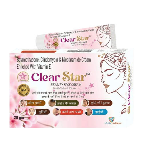 Clear Star Cream | Betamethasone, Clindamycin, Nicotinamide